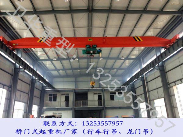 陕西咸阳行车行吊厂家单梁起重机工作原理