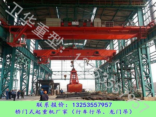 广西北海行车行吊销售厂家10吨抓斗起重机多少钱