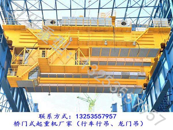 江西鹰潭双梁起重机厂家300/50t航吊发往张家港